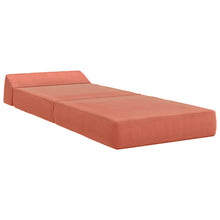Vouwbare Bankbed Rood-oranje 60 x 70 x 41 cm Stof