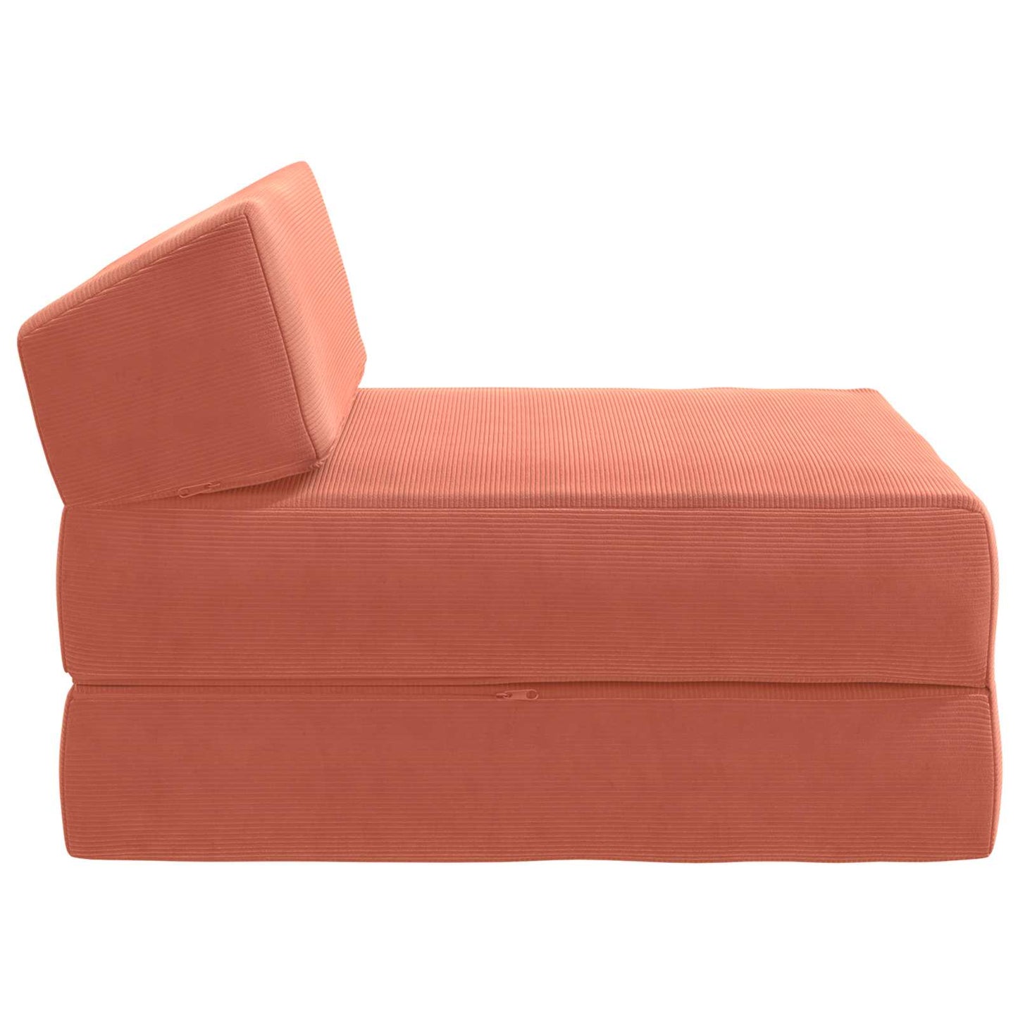 Vouwbare Bankbed Rood-oranje 60 x 70 x 41 cm Stof