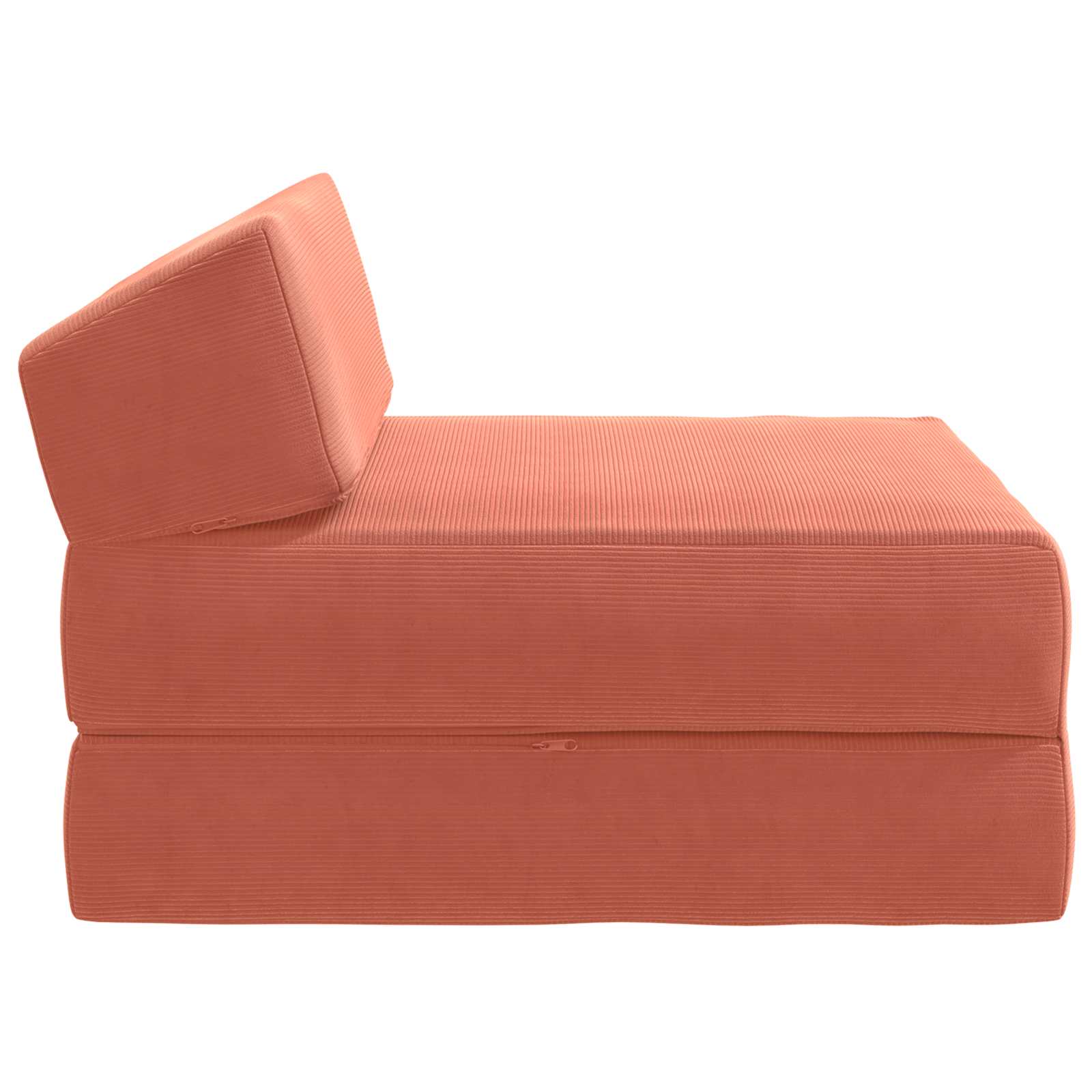 Vouwbare Bankbed Rood-oranje 60 x 70 x 41 cm Stof