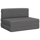 Foldable Sofa Bed Light Grey 70 x 72 x 60 cm Fabric