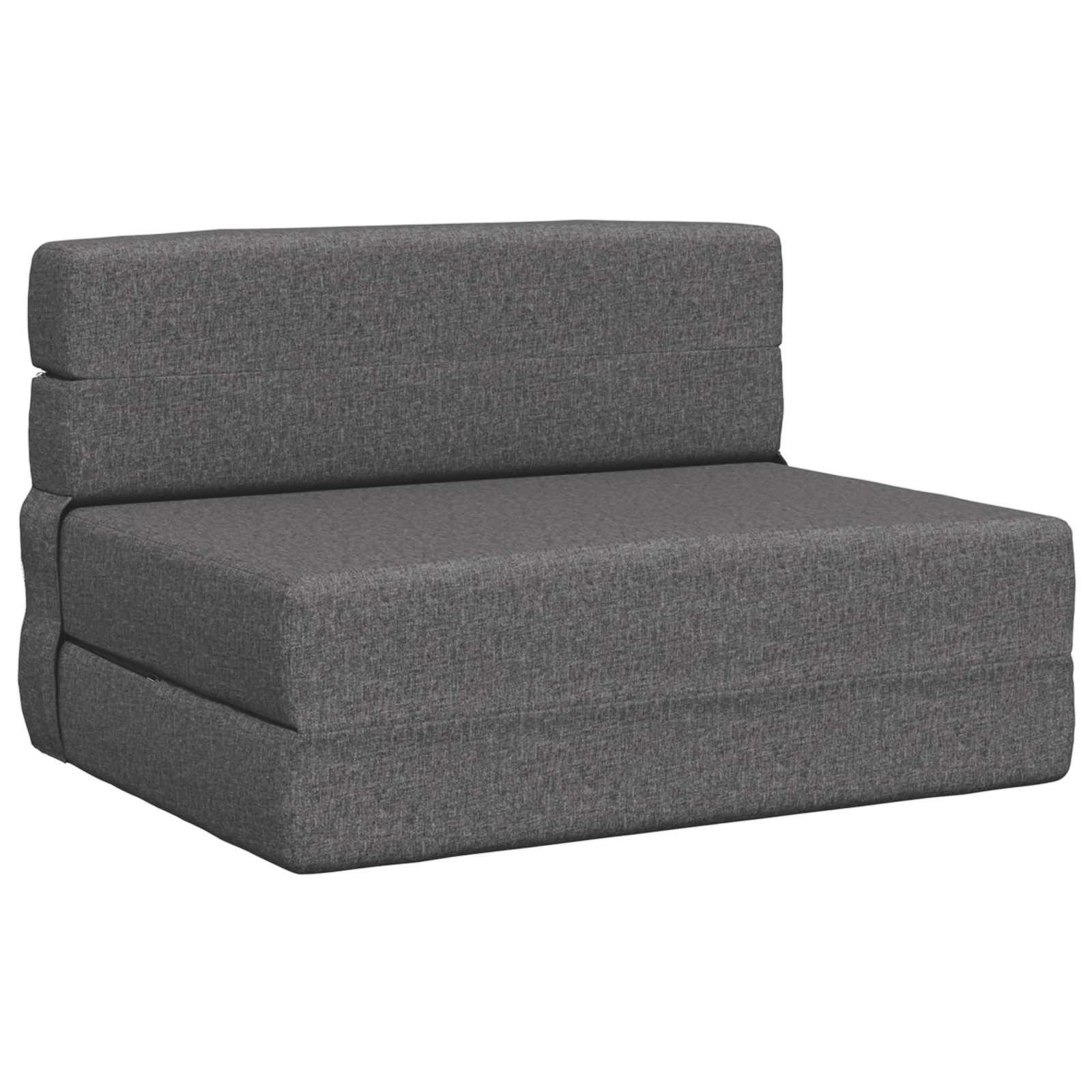 Vouwbare Bankbed Lichtgrijs 70 x 72 x 60 cm Stof