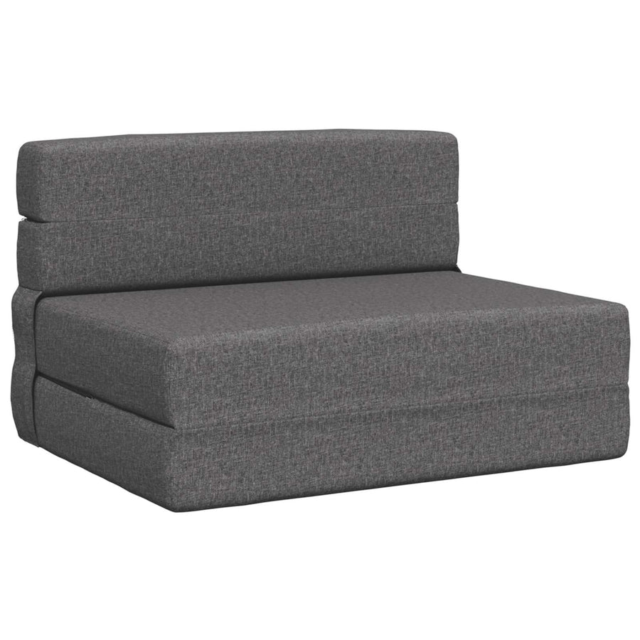 Vouwbare Bankbed Lichtgrijs 70 x 72 x 60 cm Stof