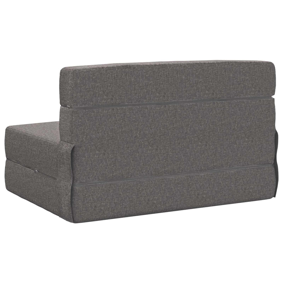 Vouwbare Bankbed Lichtgrijs 70 x 72 x 60 cm Stof