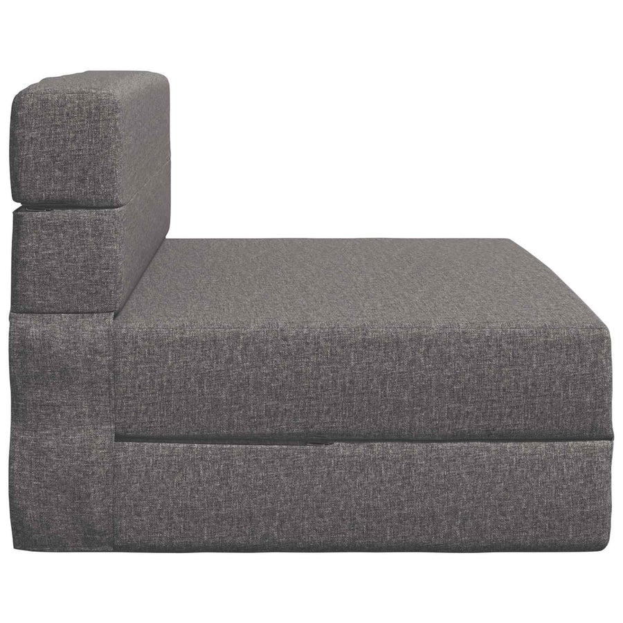 Vouwbare Bankbed Lichtgrijs 70 x 72 x 60 cm Stof