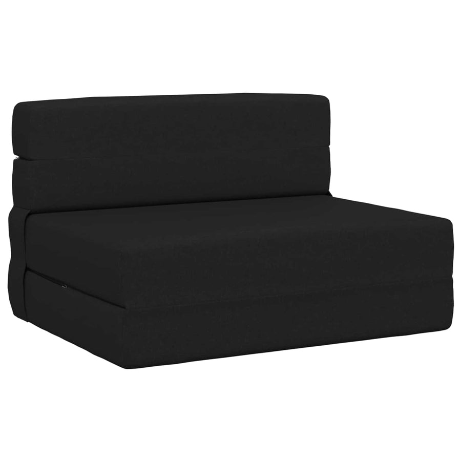 Vouwbare Bankbed Zwart 70 x 72 x 60 cm Stof