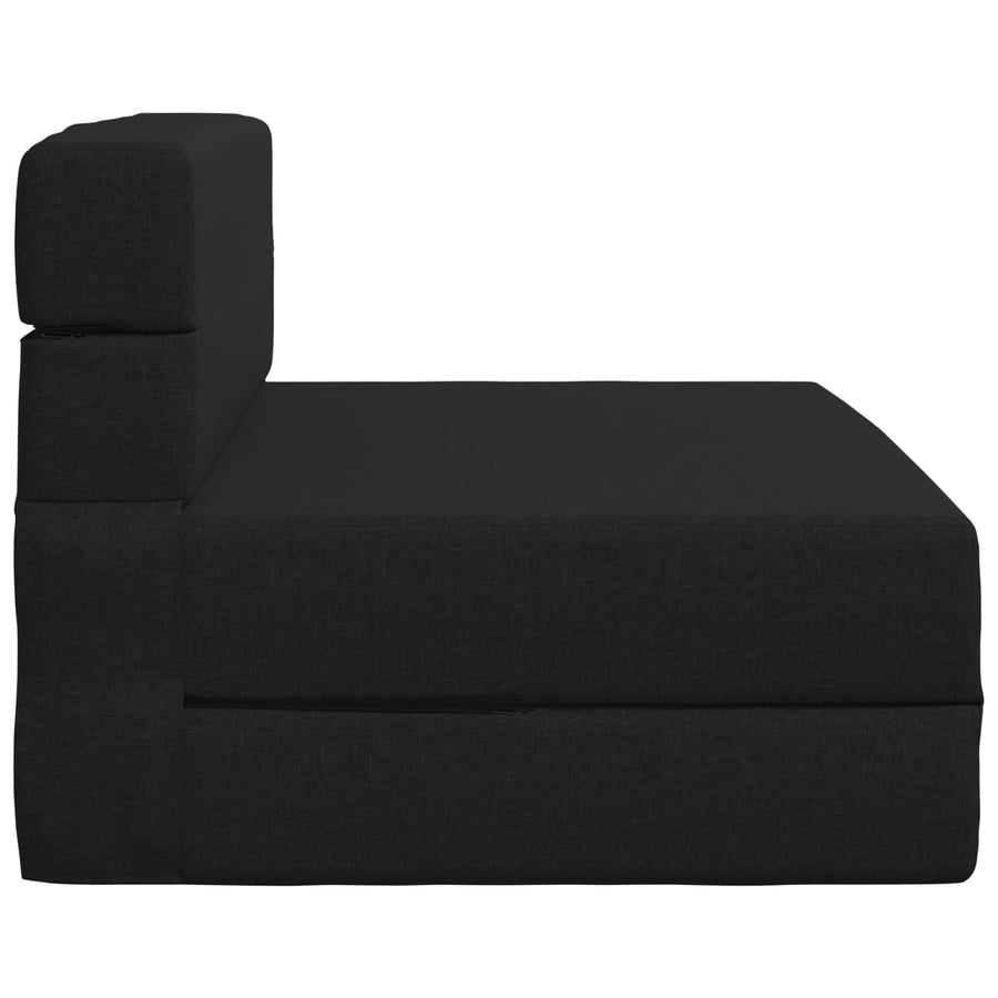 Vouwbare Bankbed Zwart 70 x 72 x 60 cm Stof
