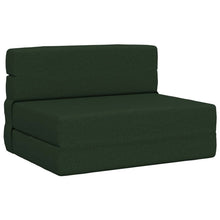 Vouwbare Bankbed Donkergroen 70 x 72 x 60 cm Stof