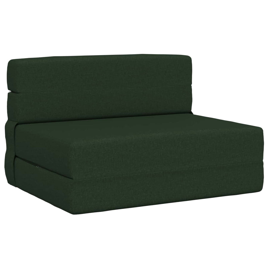 Vouwbare Bankbed Donkergroen 70 x 72 x 60 cm Stof