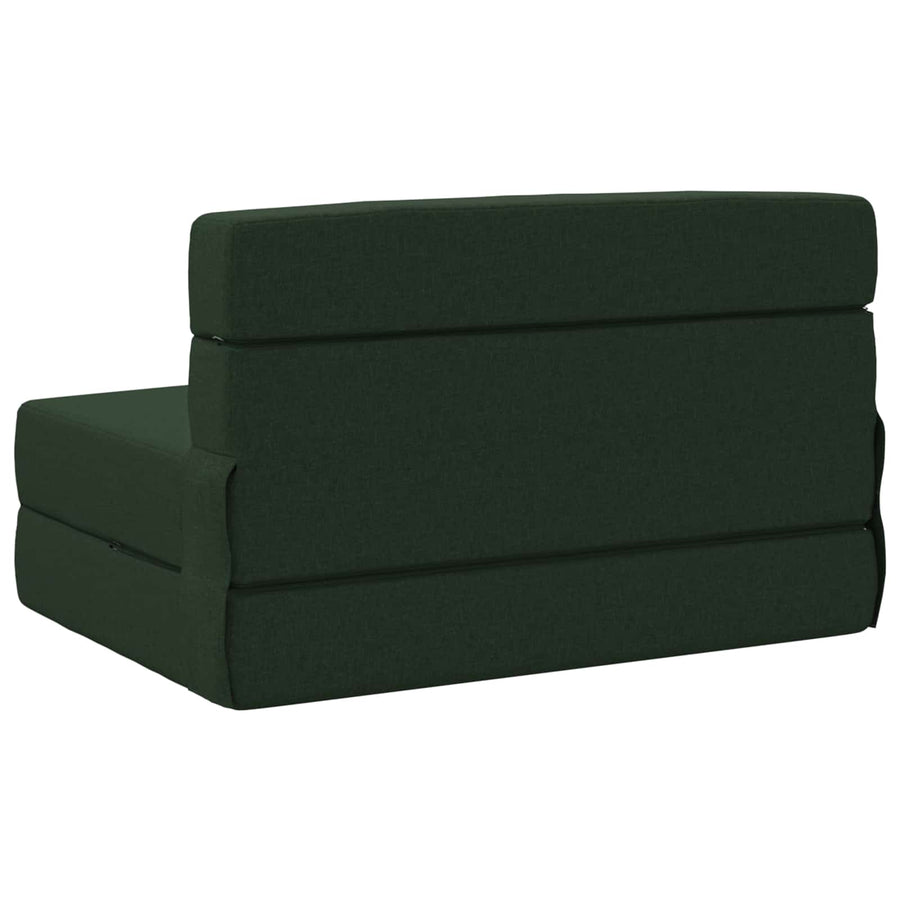 Vouwbare Bankbed Donkergroen 70 x 72 x 60 cm Stof