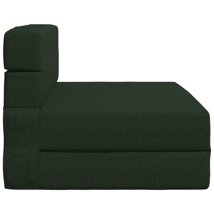 Vouwbare Bankbed Donkergroen 70 x 72 x 60 cm Stof