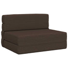 Foldable Sofa Bed Taupe 70 x 72 x 60 cm Fabric