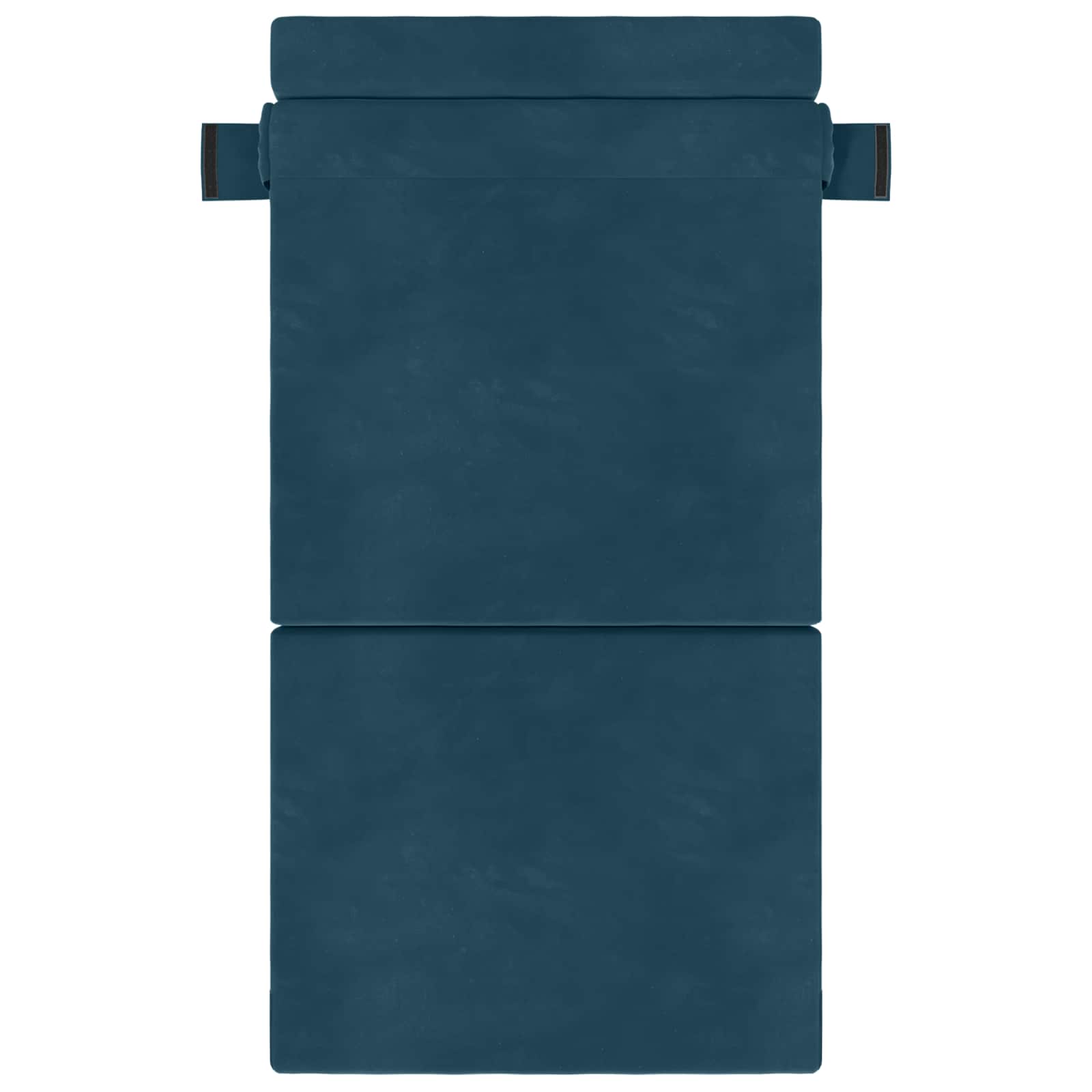 Vouwbare Bankbed Blauw 70 x 72 x 60 cm Stof