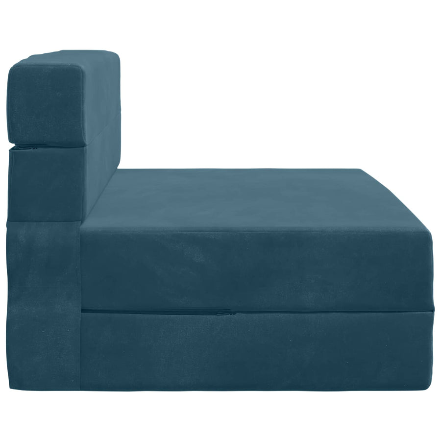 Vouwbare Bankbed Blauw 70 x 72 x 60 cm Stof