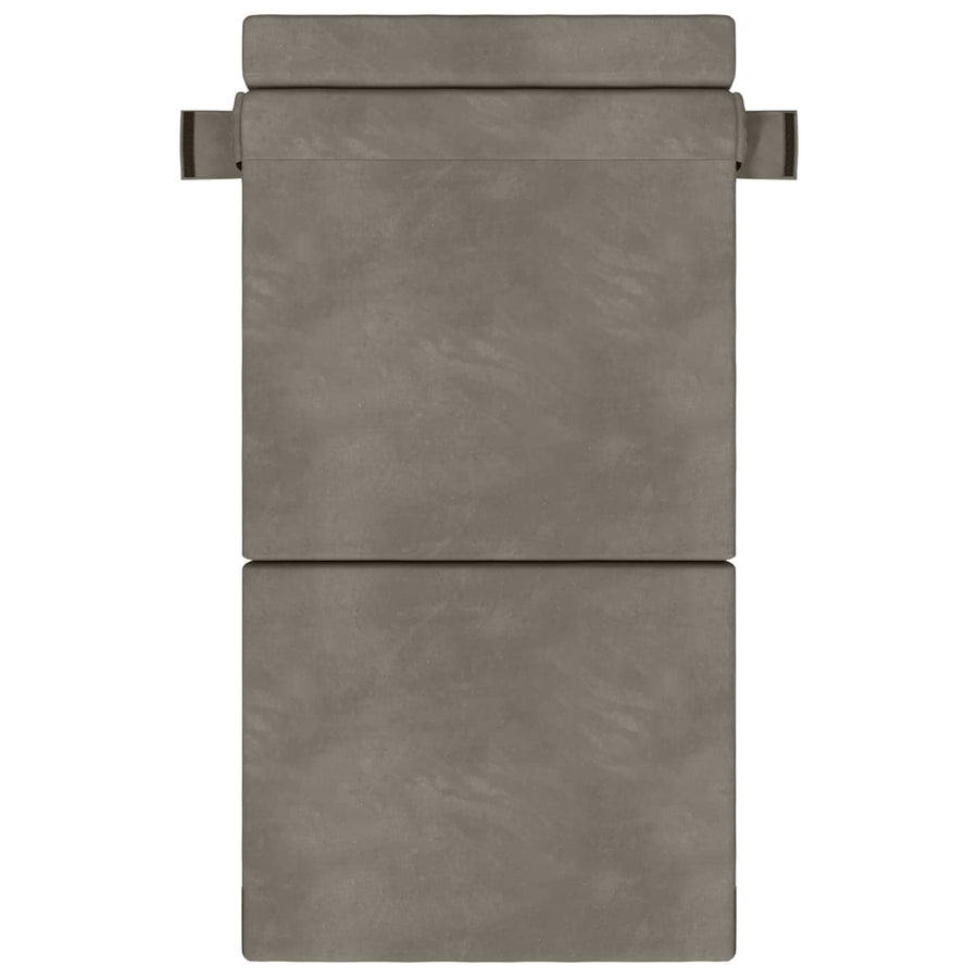Vouwbare Bankbed Lichtgrijs 70 x 72 x 60 cm Stof