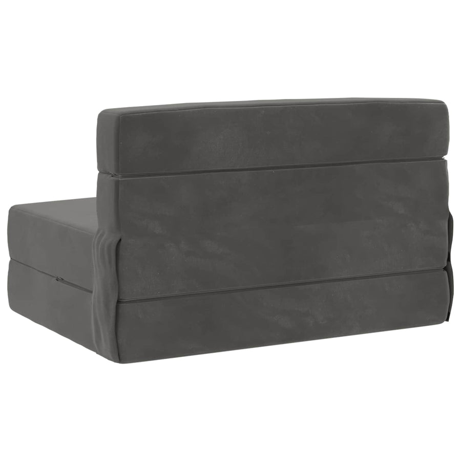 Vouwbare Bankbed Donkergrijs 70 x 72 x 60 cm Stof