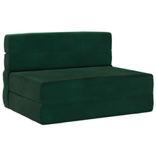 Vouwbare Bankbed Donkergroen 70 x 72 x 60 cm Stof