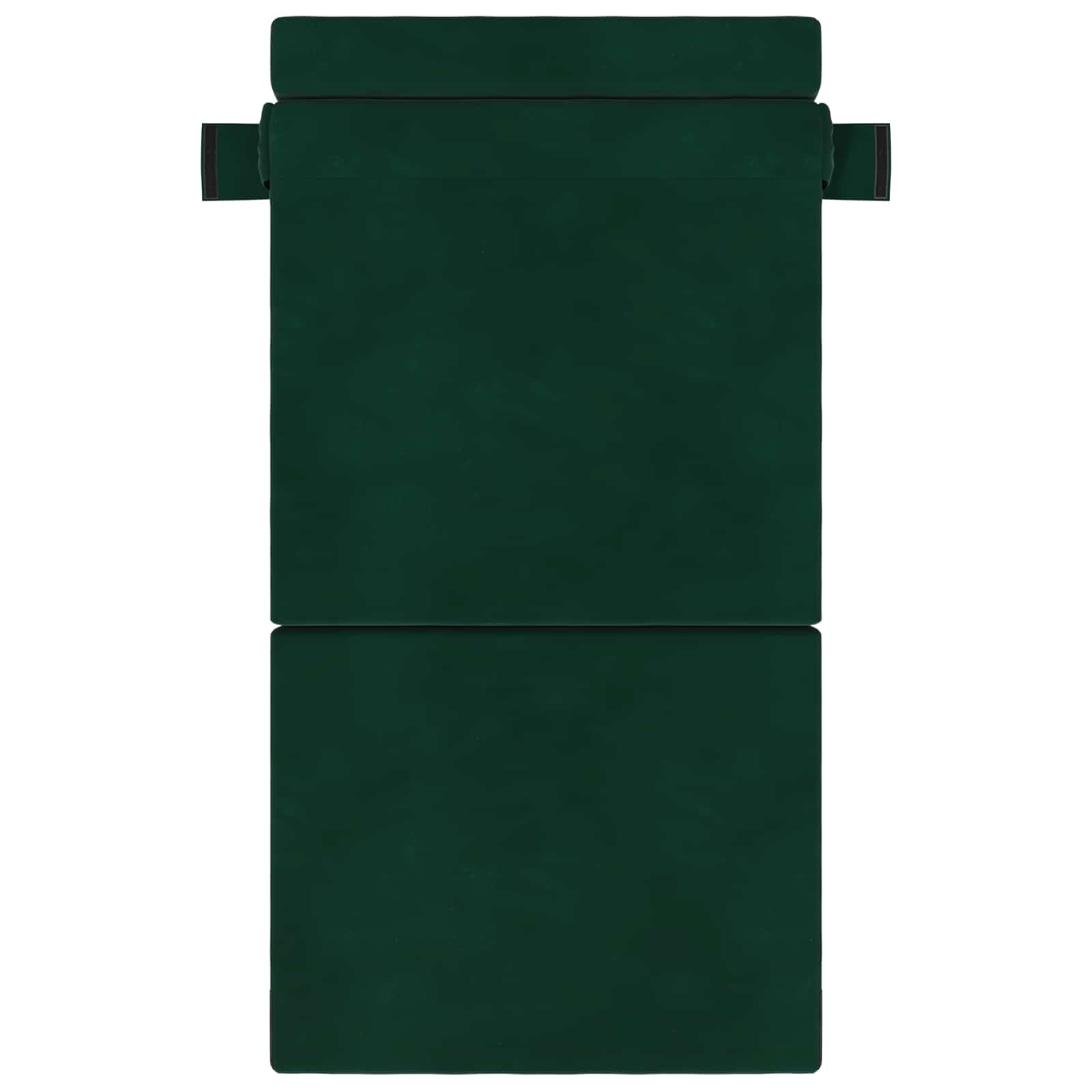 Vouwbare Bankbed Donkergroen 70 x 72 x 60 cm Stof