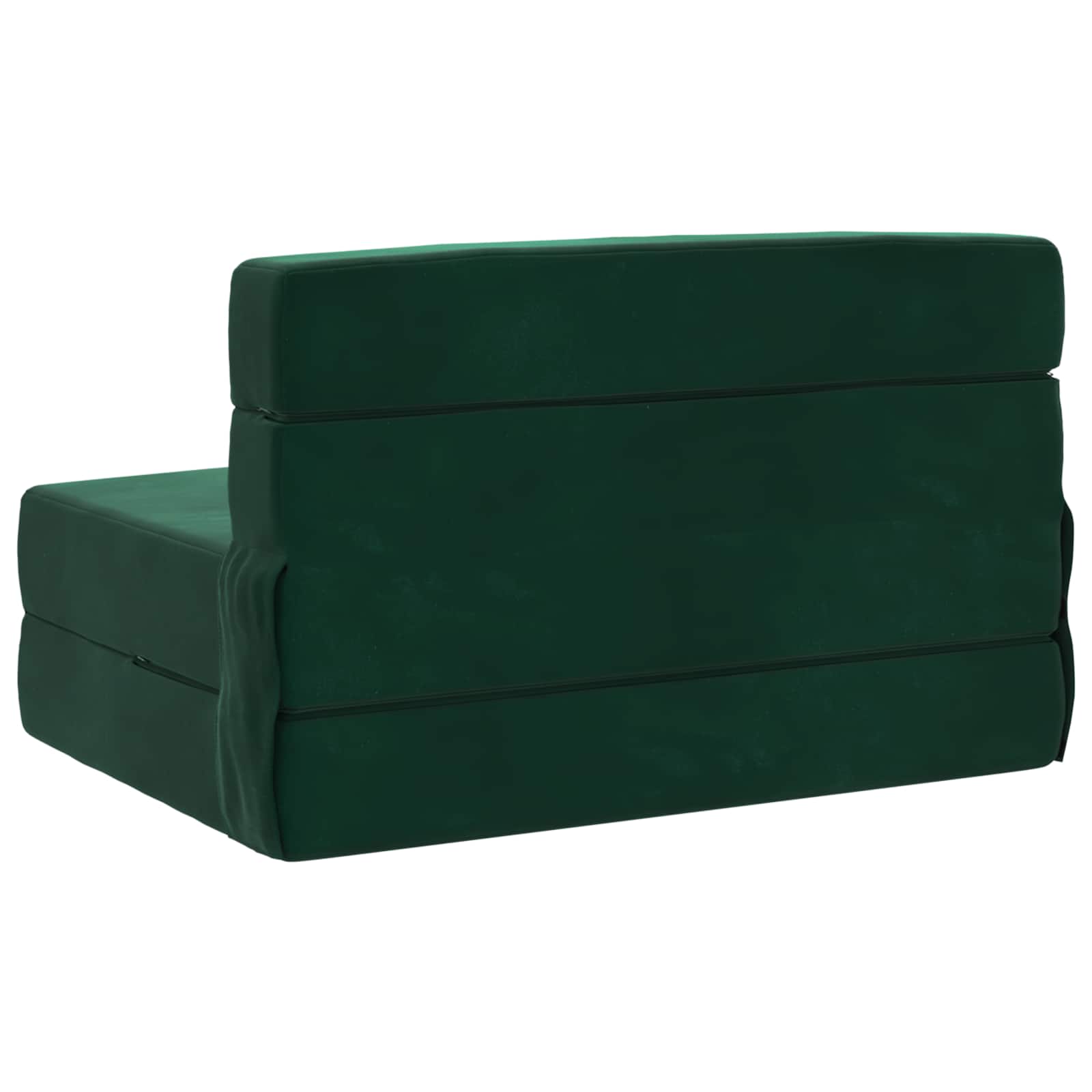 Vouwbare Bankbed Donkergroen 70 x 72 x 60 cm Stof
