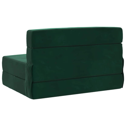 Vouwbare Bankbed Donkergroen 70 x 72 x 60 cm Stof