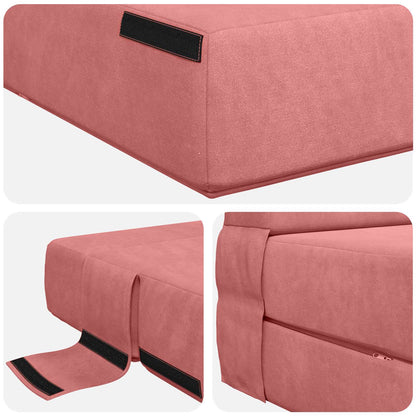 Vouwbare Bankbed Roze 70 x 72 x 60 cm Stof