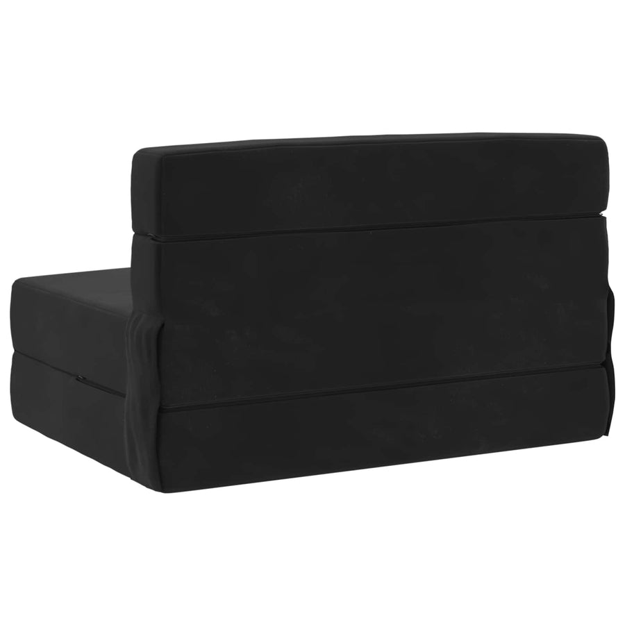 Vouwbare Bankbed Zwart 70 x 72 x 60 cm Stof