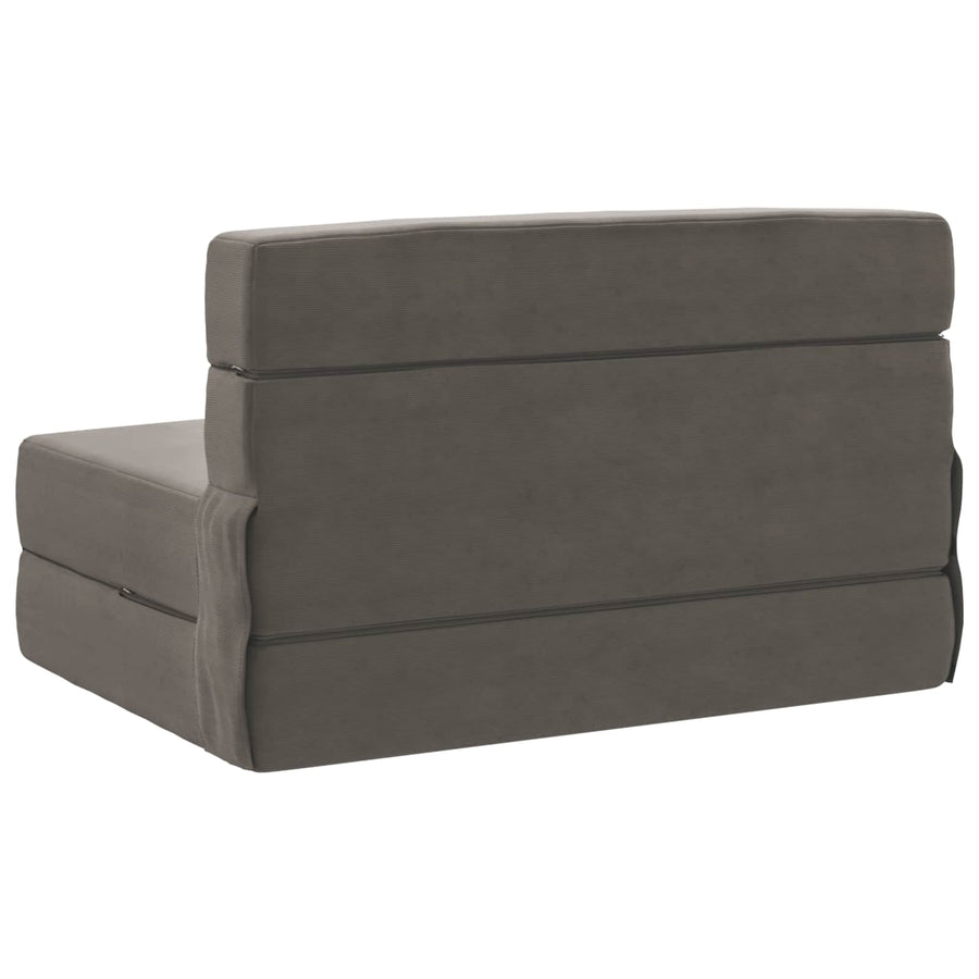 Vouwbare Bankbed Lichtgrijs 70 x 72 x 60 cm Stof
