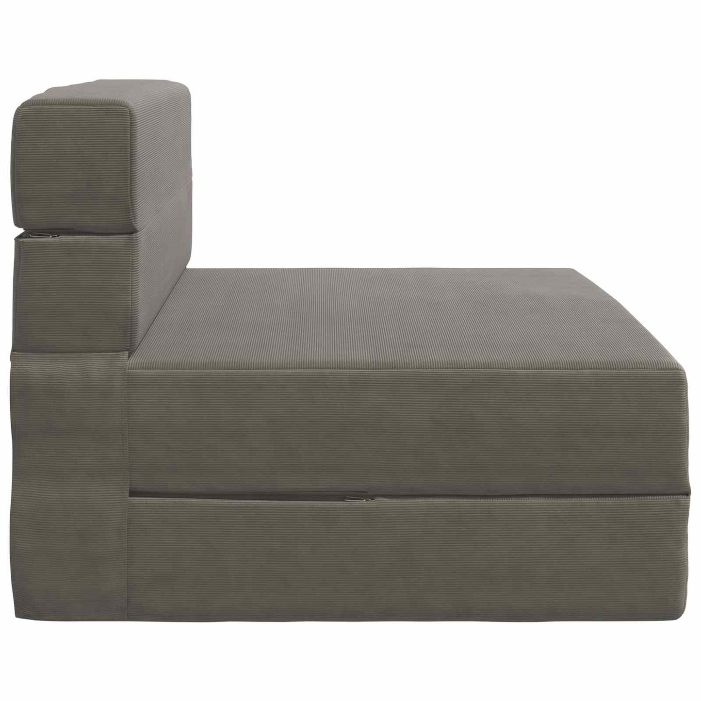 Vouwbare Bankbed Lichtgrijs 70 x 72 x 60 cm Stof