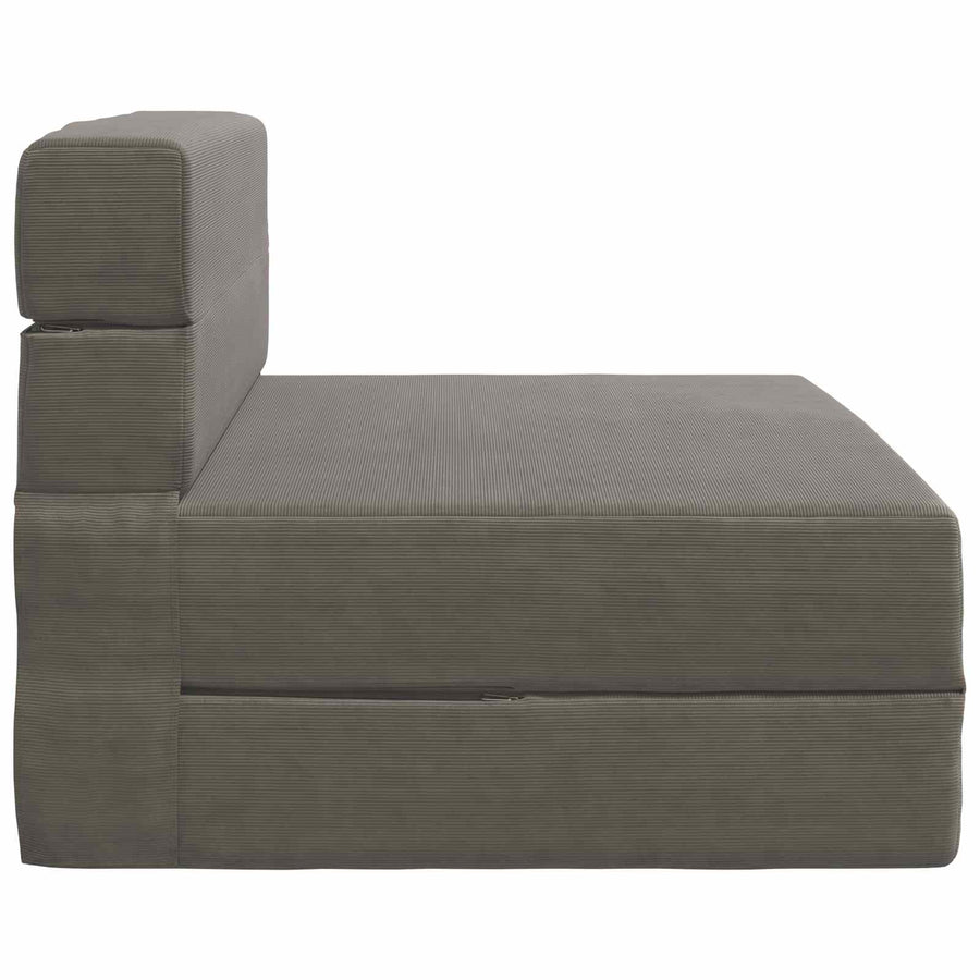 Vouwbare Bankbed Lichtgrijs 70 x 72 x 60 cm Stof