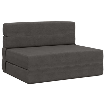 Vouwbare Bankbed Donkergrijs 70 x 72 x 60 cm Stof