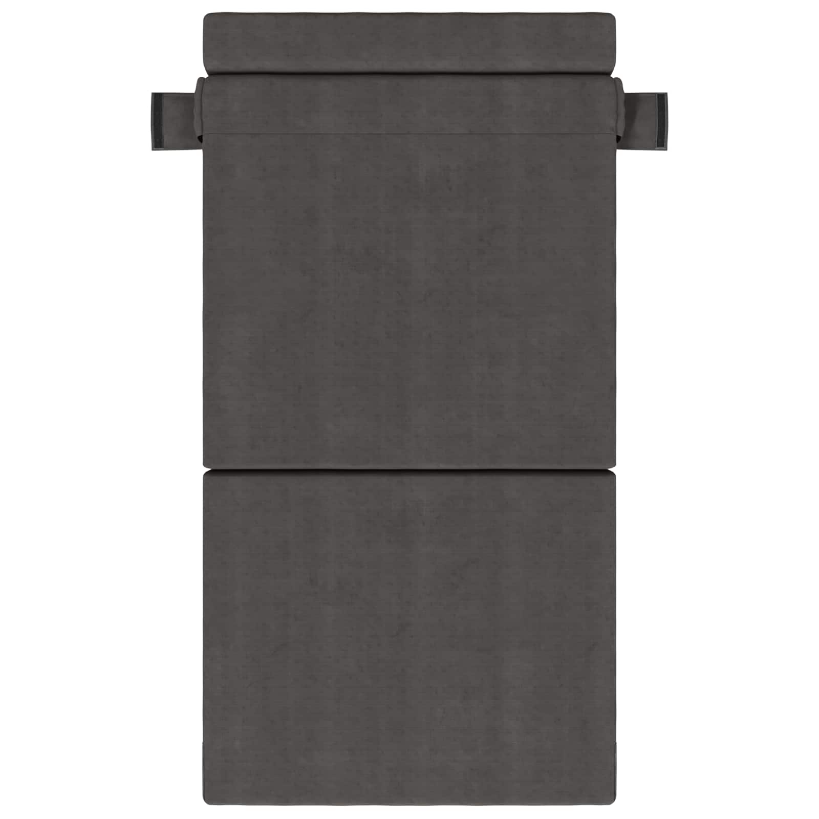 Vouwbare Bankbed Donkergrijs 70 x 72 x 60 cm Stof