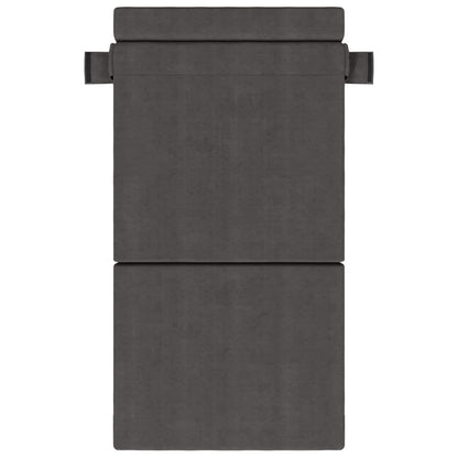 Vouwbare Bankbed Donkergrijs 70 x 72 x 60 cm Stof