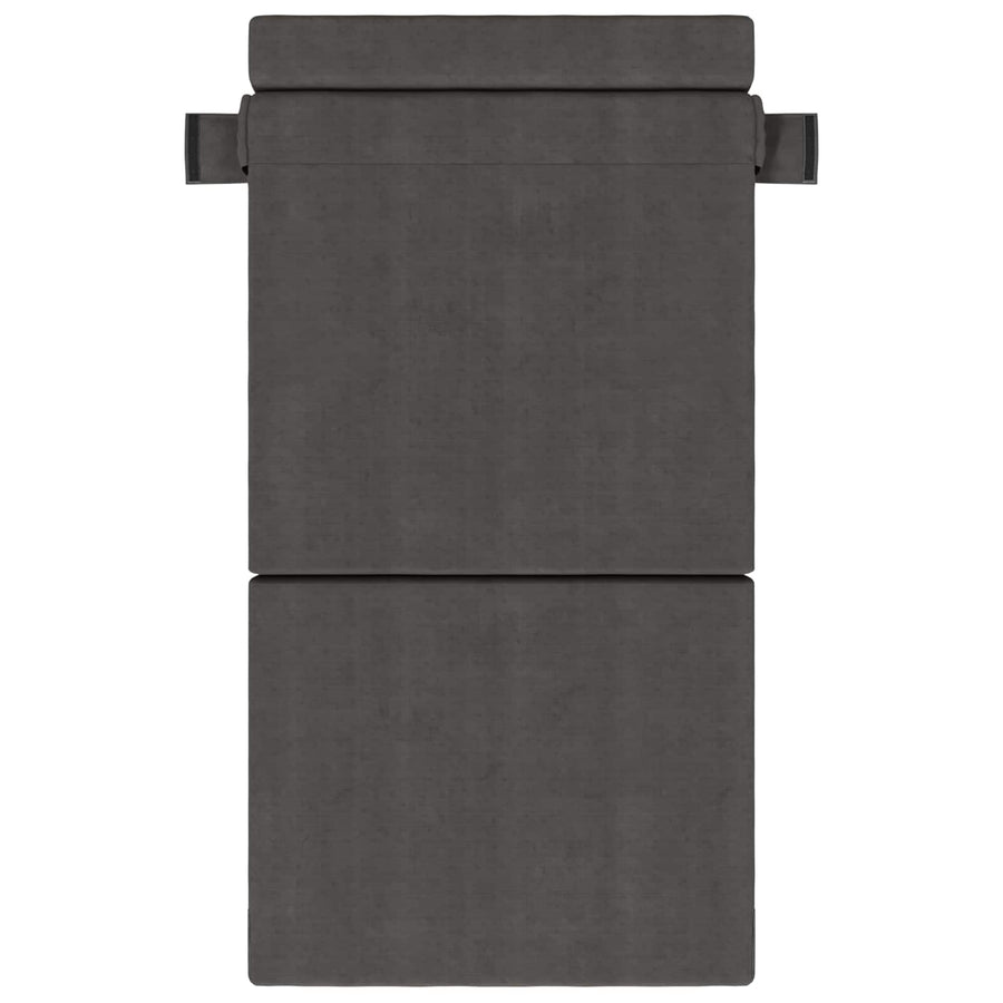 Vouwbare Bankbed Donkergrijs 70 x 72 x 60 cm Stof