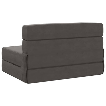 Vouwbare Bankbed Donkergrijs 70 x 72 x 60 cm Stof