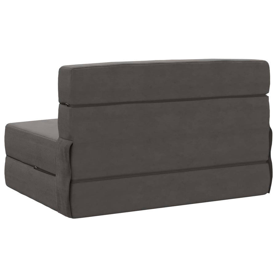 Vouwbare Bankbed Donkergrijs 70 x 72 x 60 cm Stof