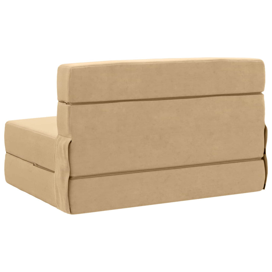 Vouwbare Bankbed Groen Grijs 70 x 72 x 60 cm Stof