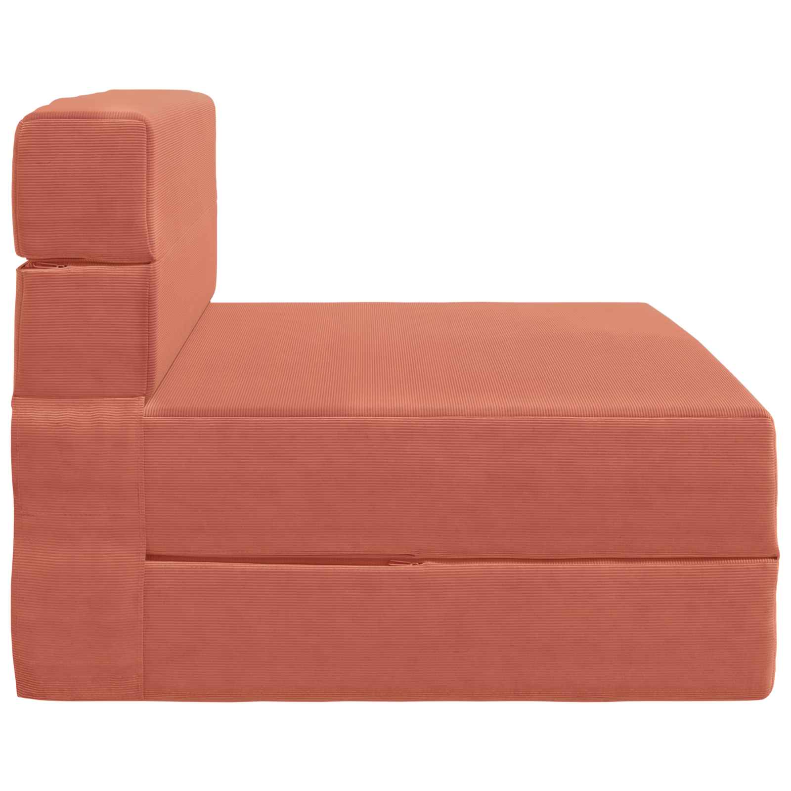 Vouwbare Bankbed Rood-oranje 70 x 72 x 60 cm Stof