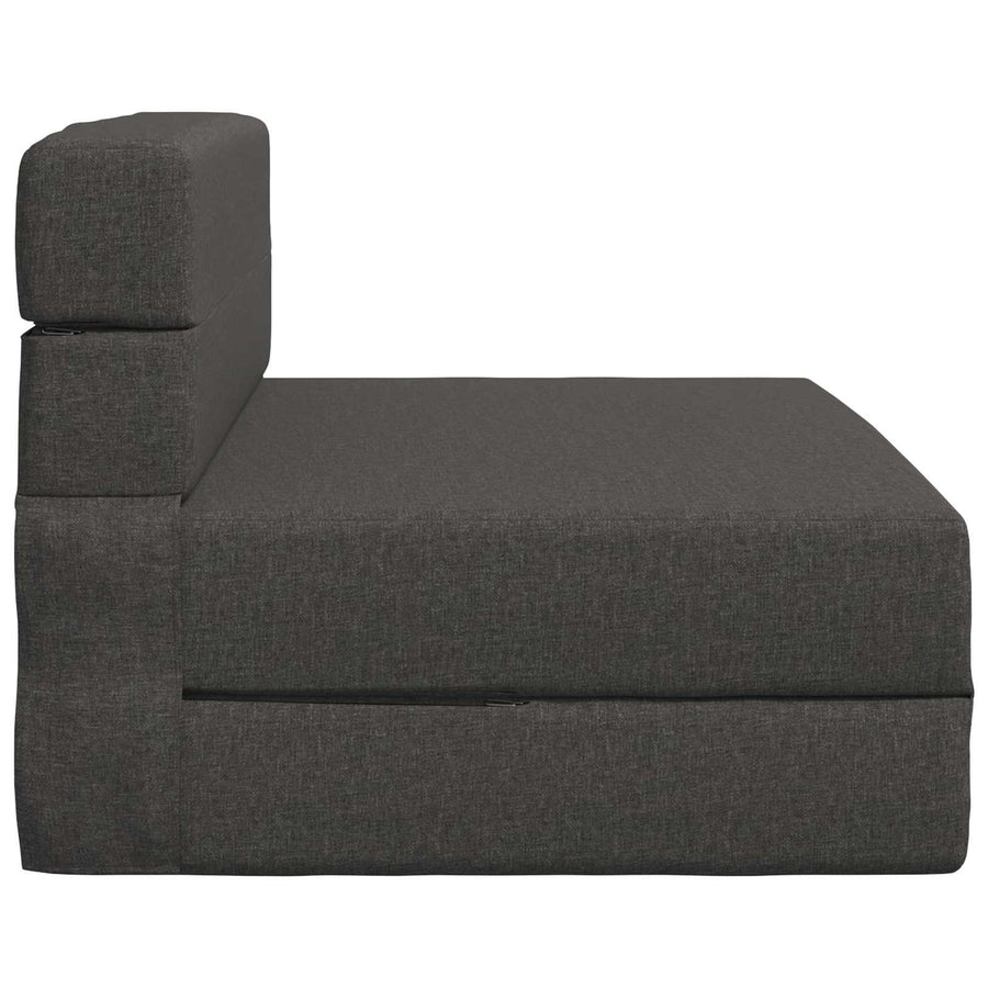 Vouwsofa Bed Donkergrijs 190 x 70 x 15 cm Stof