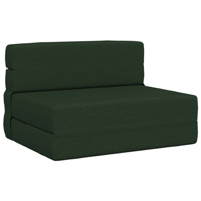 Vouwsofa Bed Donkergroen 190 x 70 x 15 cm Stof