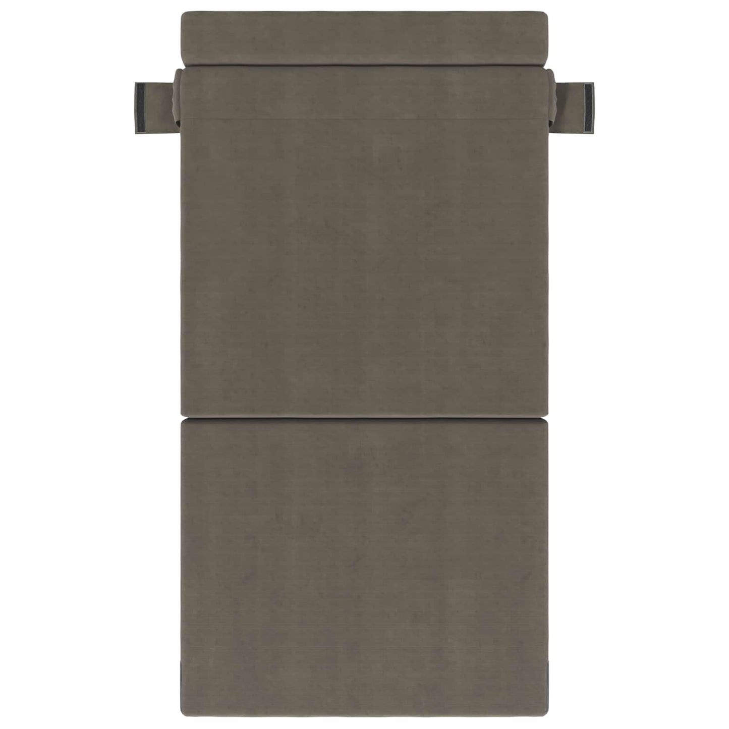 Vouwsofa Bed Lichtgrijs 190 x 70 x 15 cm Katoen Stof