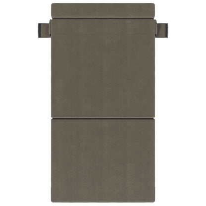 Vouwsofa Bed Lichtgrijs 190 x 70 x 15 cm Katoen Stof