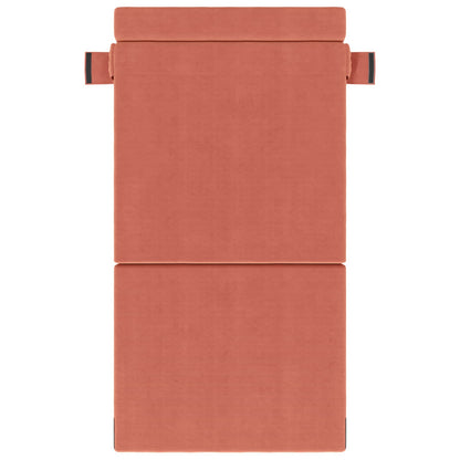Vouwsofa Bed Rood-oranje 190 x 70 x 15 cm Katoen Stof