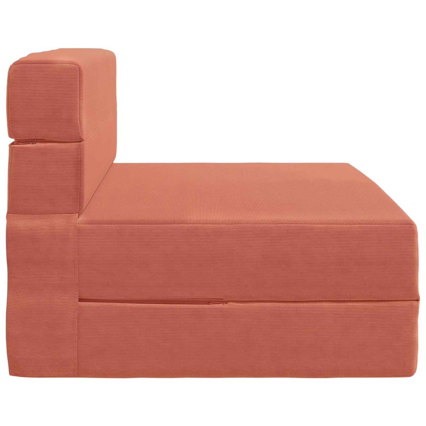 Vouwsofa Bed Rood-oranje 190 x 70 x 15 cm Katoen Stof