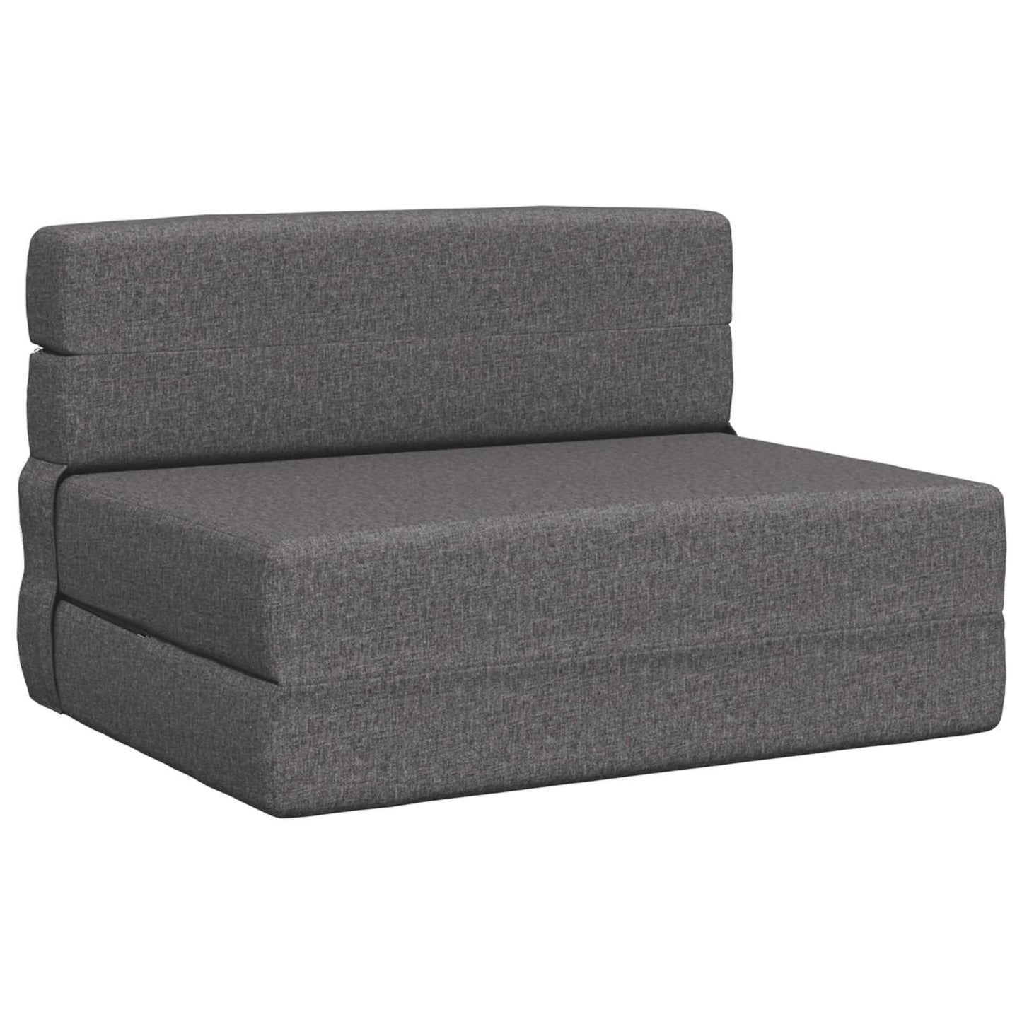 Vouwsofa Bed Lichtgrijs 190 x 100 x 15 cm Stof