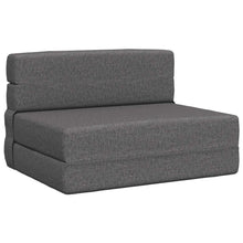 Vouwsofa Bed Lichtgrijs 190 x 100 x 15 cm Stof