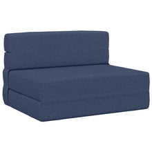 Vouwsofa Bed Blauw 190 x 100 x 15 cm Stof