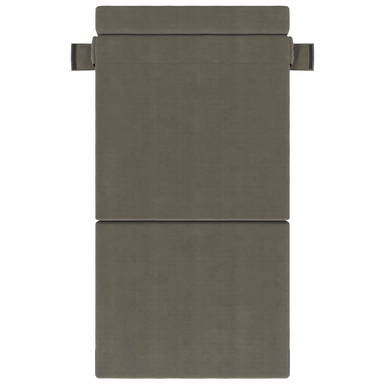 Vouwsofa Bed Lichtgrijs 190 x 100 x 15 cm Katoen Stof