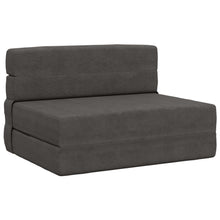 Vouwsofa Bed Donkergrijs 190 x 100 x 15 cm Katoen Stof