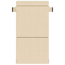 Vouwsofa Bed Crème 190 x 100 x 15 cm Katoen Stof