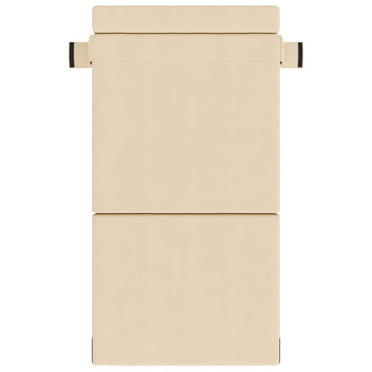 Vouwsofa Bed Crème 190 x 100 x 15 cm Katoen Stof