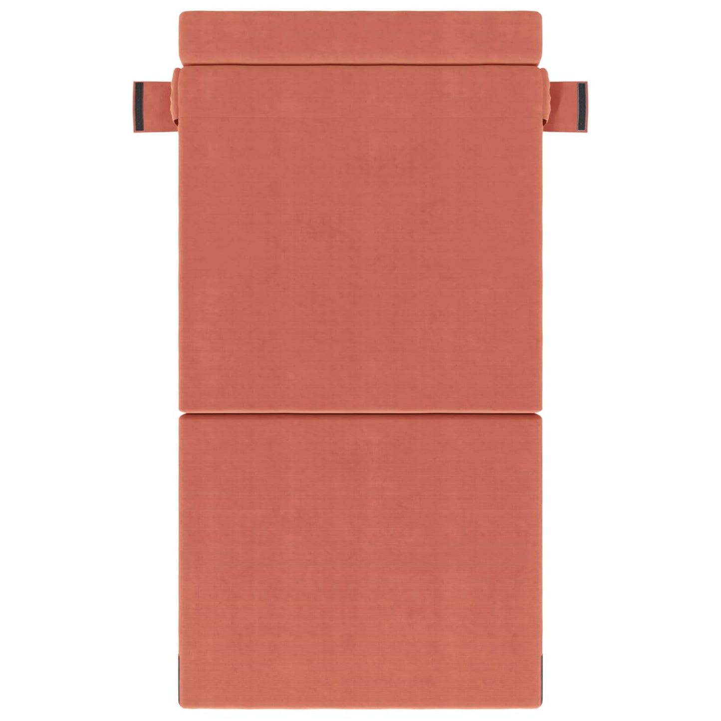 Vouwsofa Bed Rood-oranje 190 x 100 x 15 cm Katoen Stof